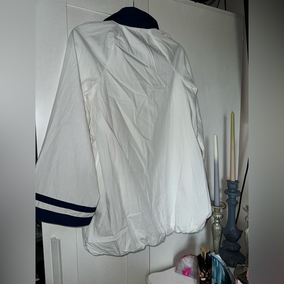 NWT Free People Georgia Mini Dress In Egret Combo - Picture 5 of 10